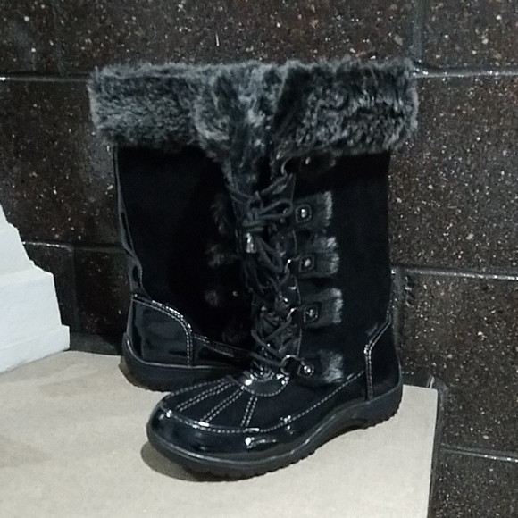 Sporto Millie Leather Winter Snow Boots 
